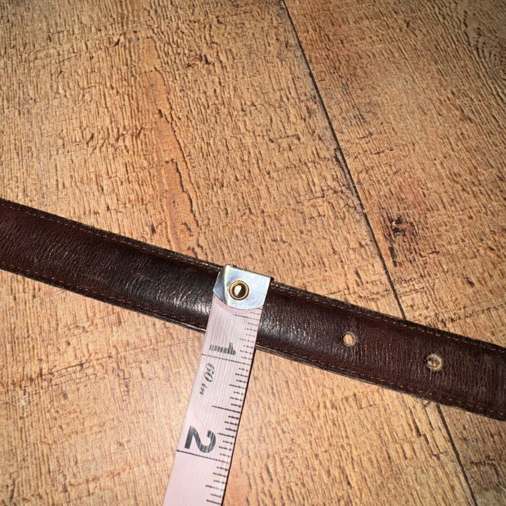 Vintage Coach 6600 Mocha Brown Leather Belt Size 32 - Picture 8 of 10